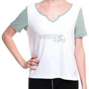 Peaceful Warrior Weekend Vibes Colorblock Top